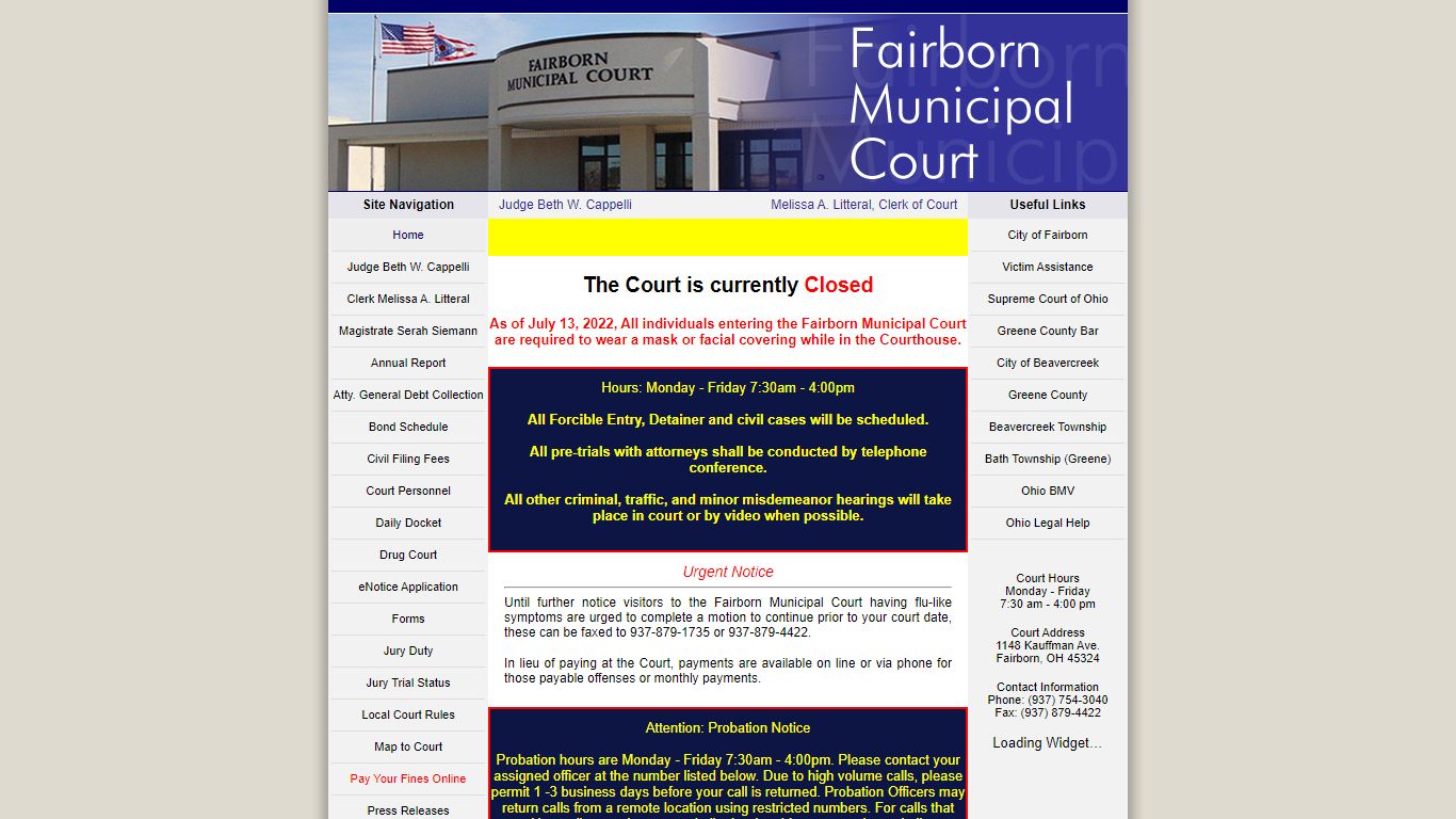 Fairborn Municipal Court - step_search-page